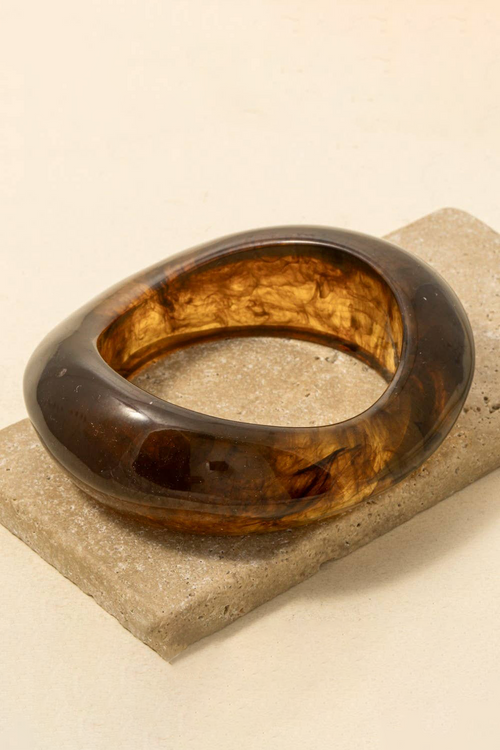 Amber Bangle Bracelet