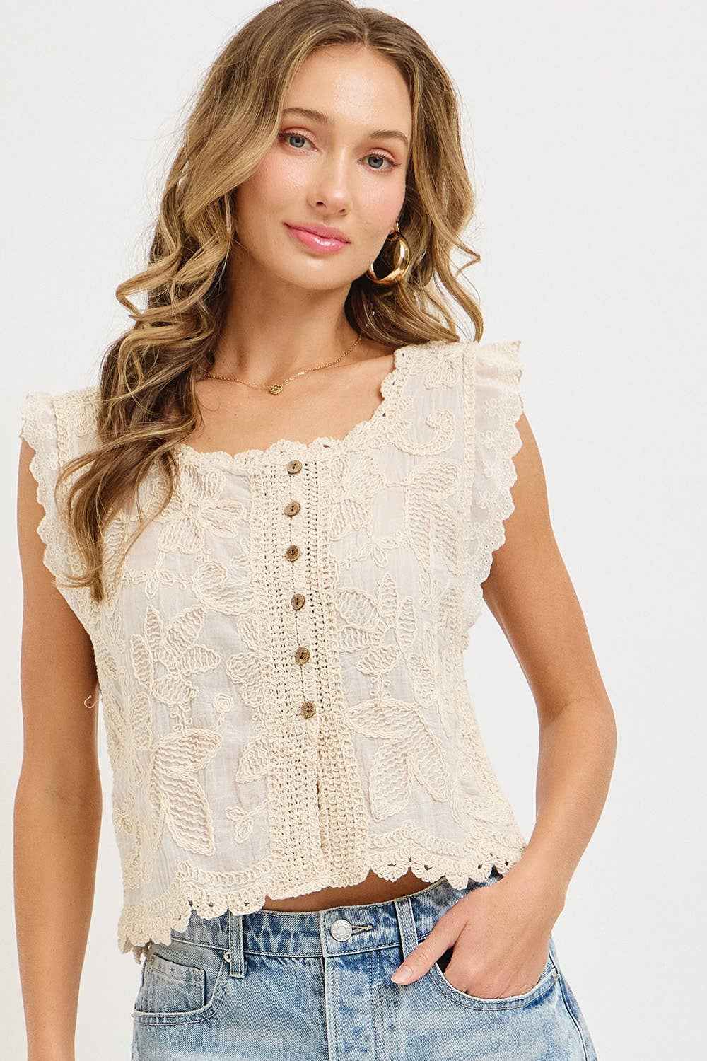 Crochet Boho Top