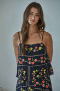 Floral Spaghetti Top