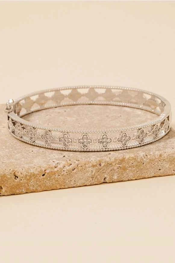 Pave Clover Bracelet