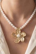 Pearl Flower Necklace