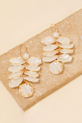 Pearl Petals Dangle Earrings