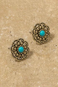 Petal Turquoise Stud Earrings