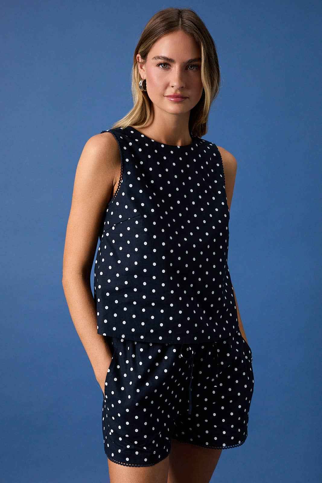 Polka Dot Shorts Set