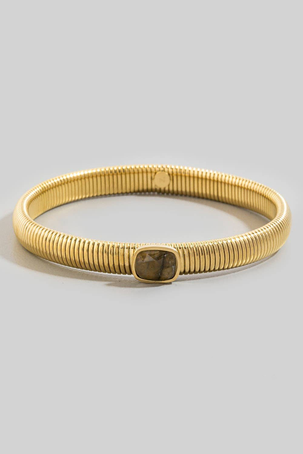 Ribbed Stone Bracelet