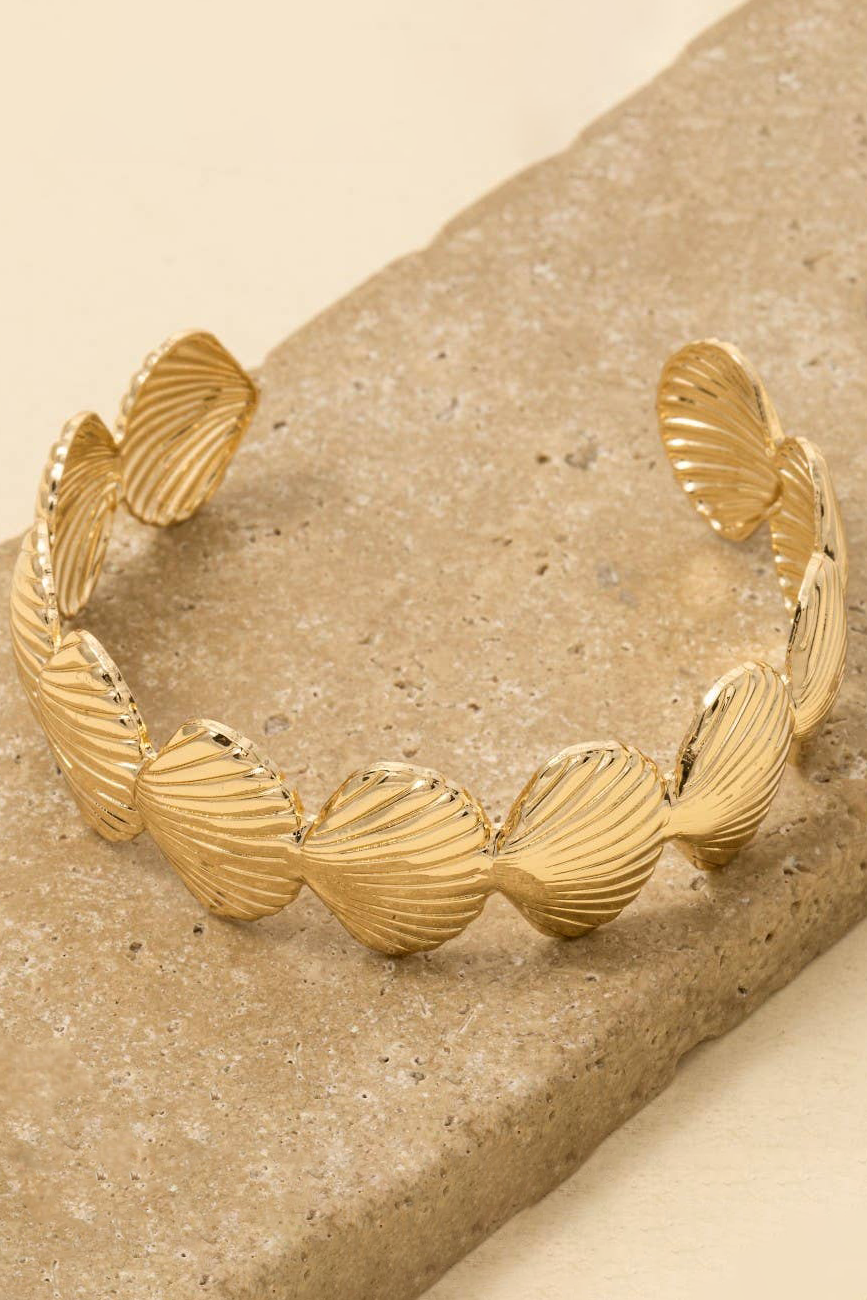 Sea Life Seashell Cuff Bracelet