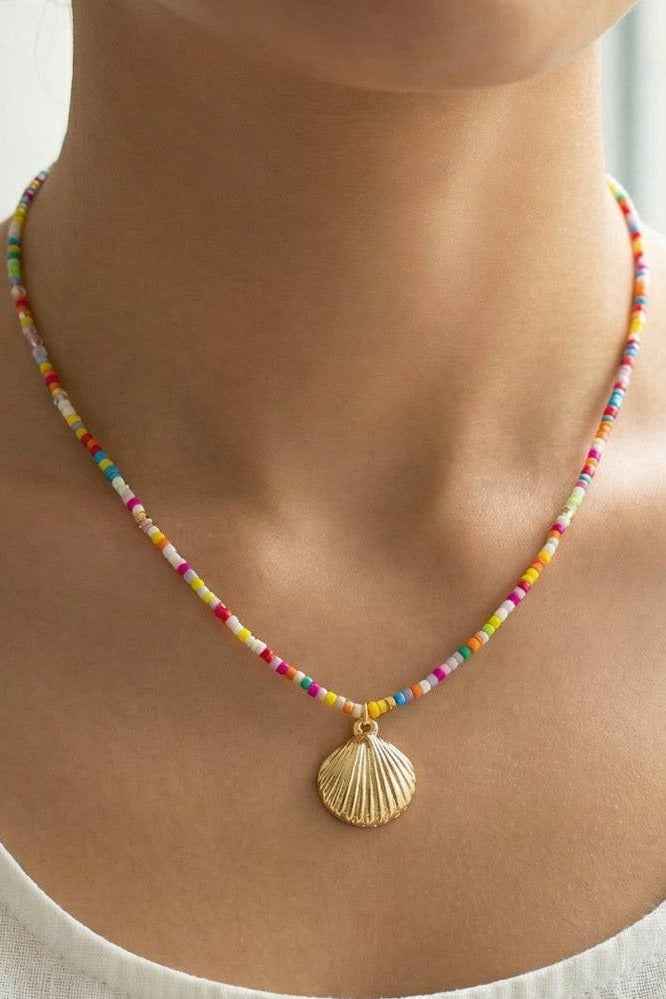 Sea Shell Beaded Necklace