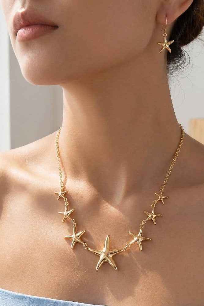 Starfish Necklace Set