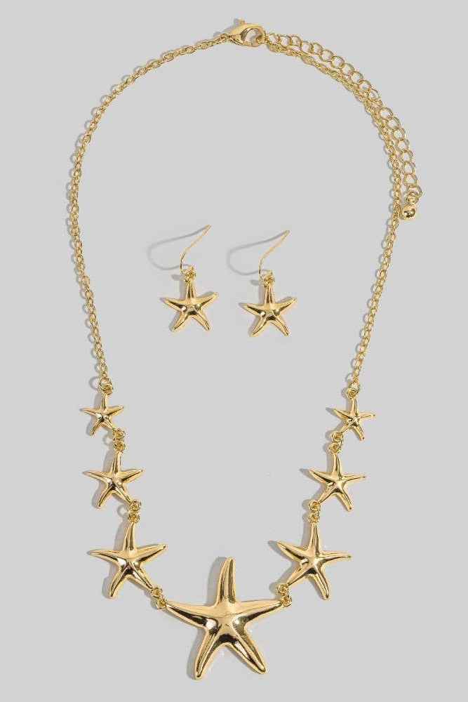 Starfish Necklace Set