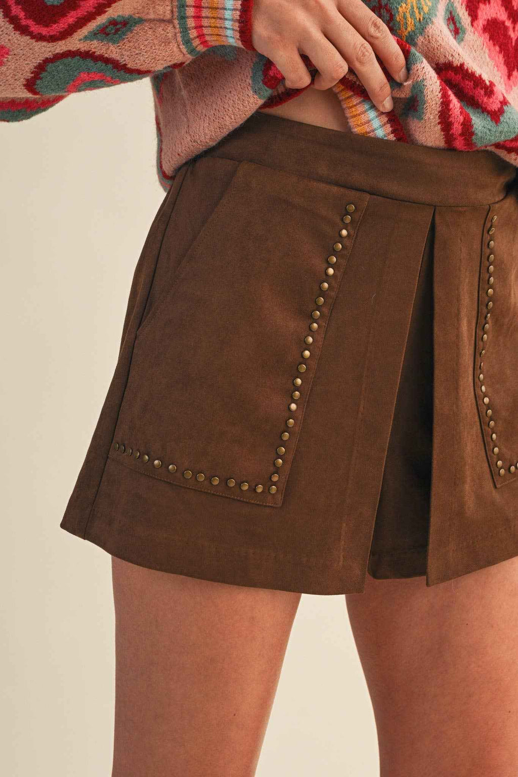 Studded Skort