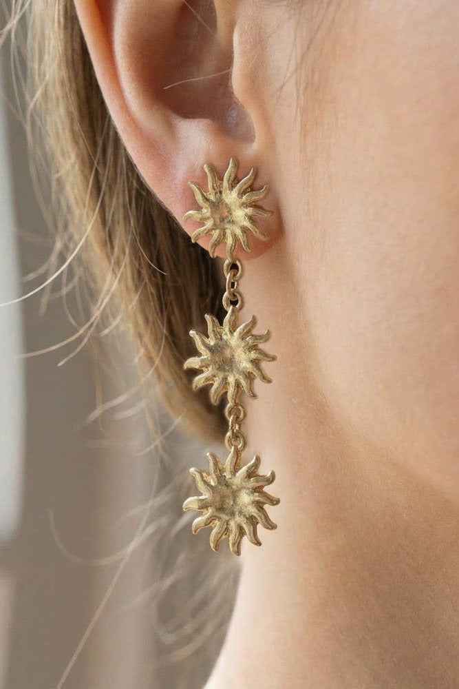 Sun Chain Earrings