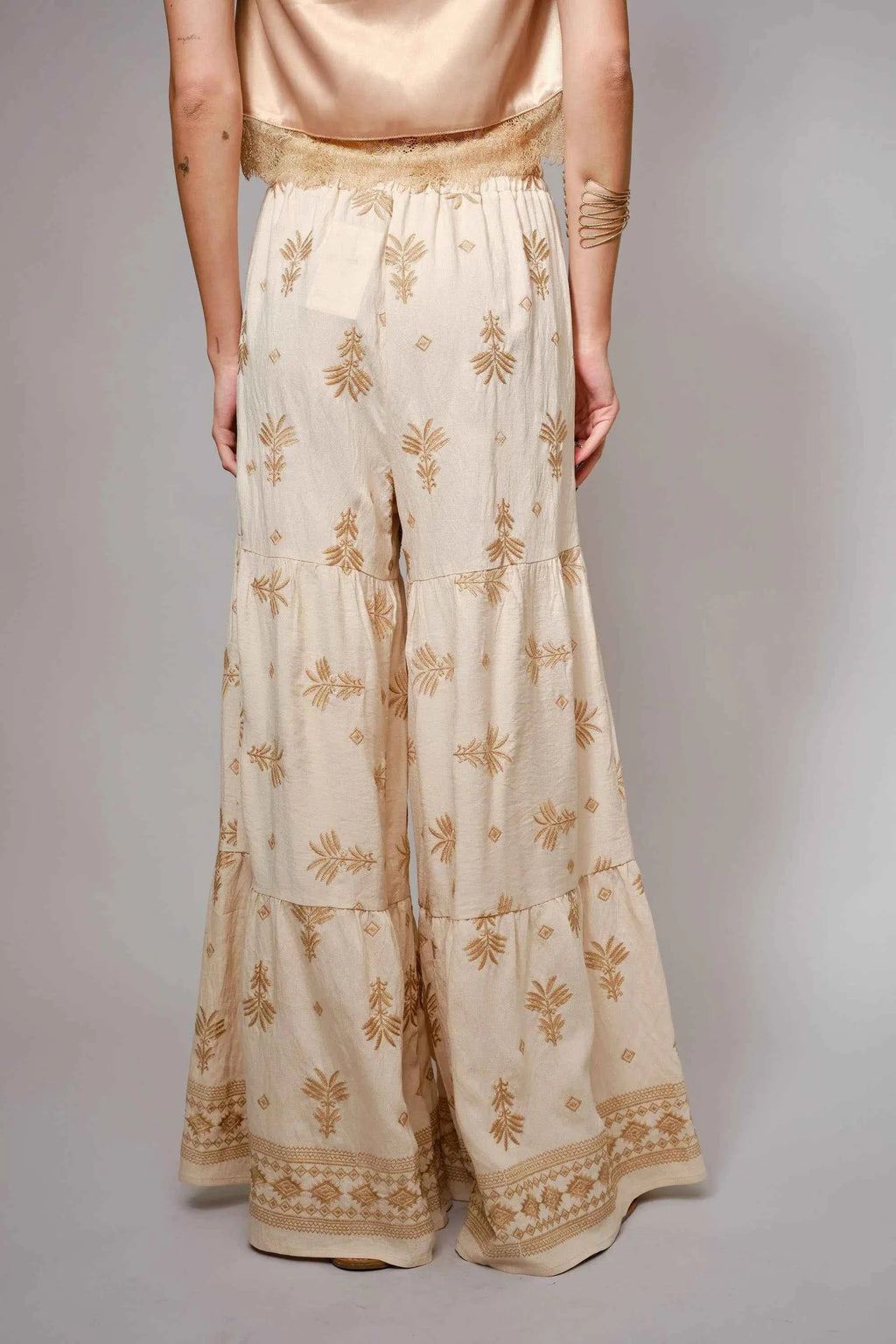 Tassel Tie Palazzo Pants