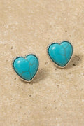 Turquoise Heart Earrings