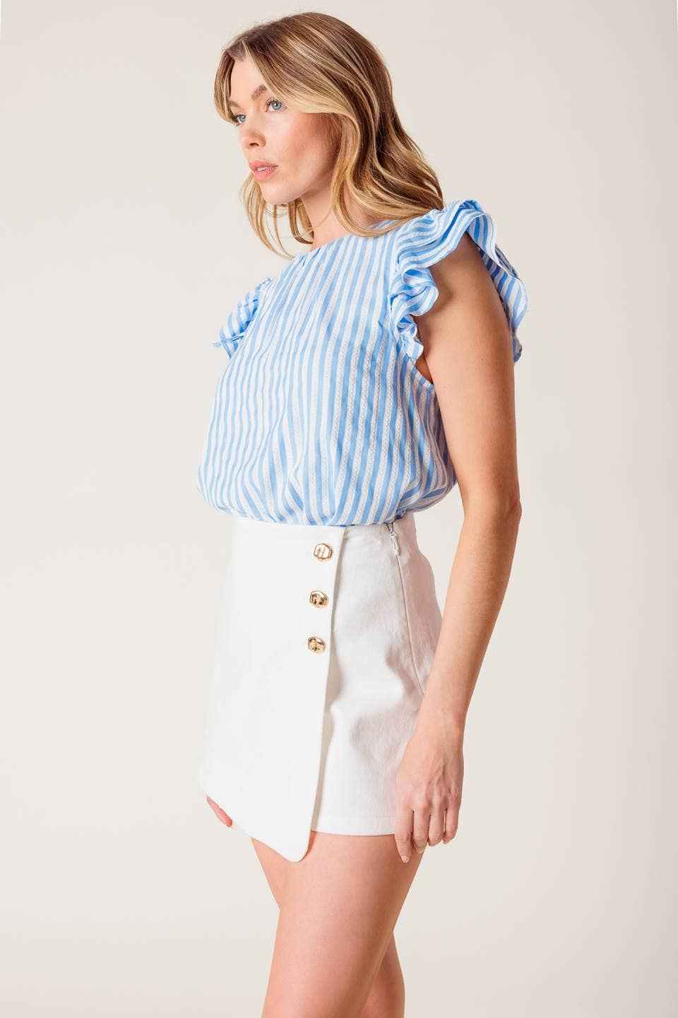 White Skort