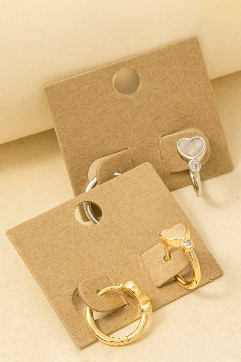 Heart Hoop Earrings